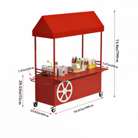 Chariot de présentation mobile multifonctionnel en métal avec roues à frein pour plantes, idéal pour jardin extérieur, support de fleurs, stand de rue, décoration intérieure, salon
