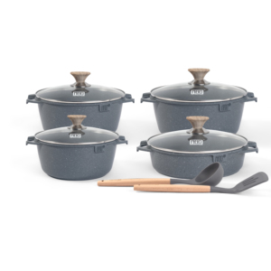 MGC Kitchen Classic Serie rumana Ollas para sopa 20/24/28 cm Fondo de inducción Revestimiento antiadherente Material metálico Juegos de utensilios de cocina - Product Image 1