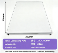 Plaque d'impression en gel réutilisable - Outil en polymère souple écologique, antiadhésif et anti-jaunissement, lavable, pour la gravure DIY