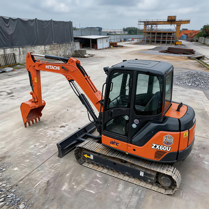 Excavadora de cadenas Hitachi zx60u usada, en estado original, pocas horas de trabajo, rentable, abundantes repuestos, mini excavadora - Product Image 1