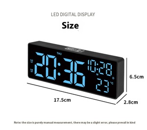 16&quot; LED Wall <strong>Clock</strong> Two Sets of Ringing Temperature Date Week Time - Product Image 5