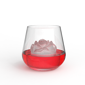 Moule à glaçons en silicone en forme de rose pour whisky, sans BPA, à démoulage facile, 4 cavités, 2,5 pouces, grandes plaques à glaçons en forme de rose - Product Image 5