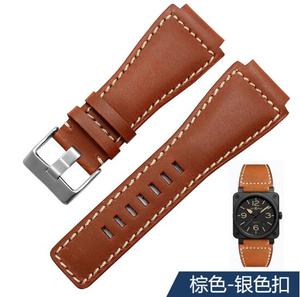 High Quality <strong>Italy</strong> Genuine <strong>Leather</strong> Men's Watch Bands for Watch 35*24mm - Product Image 2