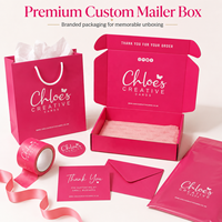 Boîtes cadeaux en papier rose vif personnalisées, cartons en carton ondulé résistant, boîtes d'expédition pour cosmétiques, boîtes d'expédition pour vêtements