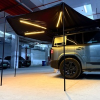 Accessoires 4x4, auvents pour voiture, tente 270° à ouverture rapide, tente hexagonale en forme d'éventail pour le camping et la randonnée en plein air