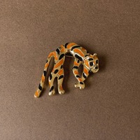 Baroque istana uniseks rubah kucing Enamel bros Pin wanita pria pakaian klasik mantel lencana korsase Pin