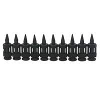 Haute qualité 16-38mm noir en plastique trempé bande collée acier béton goupille clous lisse tige Type gaz clou pistolet Compatible