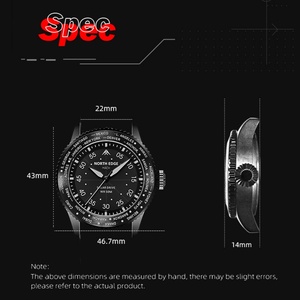NORTH EDGE 2024 MACH Solar Power Quartz Watch Men Waterproof 50M Men's Pilot Sports Wristwatches Luminous Enviormentally <b>Clock</b> - Product Image 2