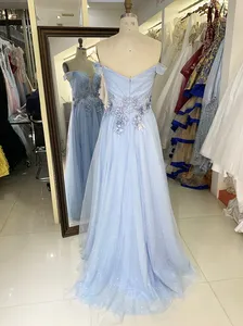 New Floral Ball Gown Wholesale Long Gowns Evening Prom Dress 2025 For Young Girl