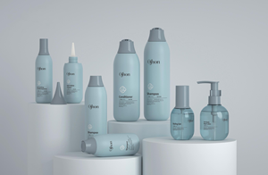 ขวดโลชั่นบำรุงผิวพลาสติก PE สีฟ้าพร้อมปั๊มกดสีขาวสำหรับแชมพูเจลอาบน้ำของเหลวอื่นๆโลโก้ที่ปรับแต่งได้ - Product Image 2