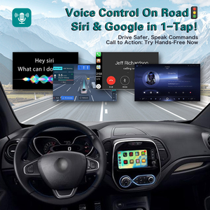 Caja Inalámbrica Apple MMI Carplay Android Auto <span class=keywords><strong>para</strong></span> Renault Captur 2014-2019, Interfaz Multimedia de Navegación con Cámara de Reversa - Product Image 4