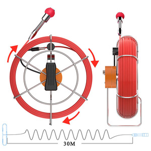 7 inch DVR Màn hình 50m ống cống kiểm tra Video Camera với đồng hồ truy cập tự động tự san lấp mặt bằng máy phát kiểm tra đường ống - Product Image 3