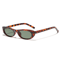 Nouvelles lunettes de soleil unisexes, monture rectangulaire petite en écaille de tortue, style Y2K futuriste, marron, blanc, noir, UV400, pour hommes et femmes, en PC