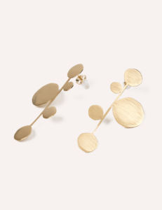 Orecchini YXQ E177 in acciaio inossidabile color oro, eleganti e minimalisti, adatti per la primavera e l'estate. - Product Image 2