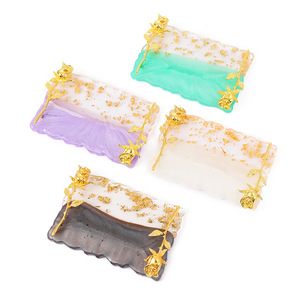 New High Quality ABS <b>Plastic</b> 18*8.5cm Nail Art Retro Anti-Slip Color Palette Display <b>Frame</b> Board with Wearing Nail Tips - Product Image 3