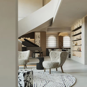 Set <span class=keywords><strong>Completo</strong></span> di Mobili Moderni in Ferro per Villa di Lusso, Arredamento per Ristoranti, Soluzione di Approvvigionamento Ecosostenibile Tutto-in-Uno - Product Image 5
