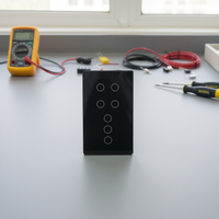 Topshine WiFi télécommande intelligente interrupteurs de lumière électrique panneau de verre de maison intelligente écran tactile sensible