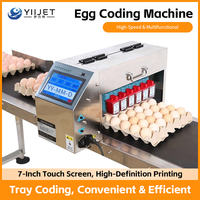 Machine de codage intelligente pour œufs, imprimante jet d'encre haute vitesse, résolution 600 dpi pour l'impression de la date de production, du numéro de lot et du logo