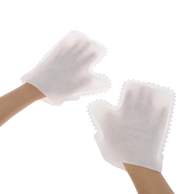 Einweg-Haushalts weiß Staub tuch entfernen Wieder verwendbarer Mikrofaser-Lappen handschuh Vliesstoff Küchen reinigungs handschuh