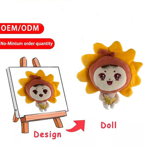 Personalizado 1:1 diseño oso/vaca/Panda/Toro oveja juguetes de peluche salida de fábrica pequeño lote suave animales de peluche PP relleno de algodón sin MOQ - Product Image 1