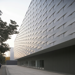 Panneau de mur-rideau en aluminium contemporain, anodisé, revêtement extérieur, imperméable, ignifuge, façade de bâtiment - Product Image 6
