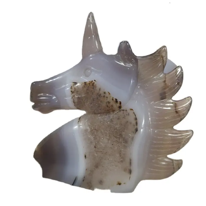 natural agate druzy geode unicorn crystal unicorn animal carvings
