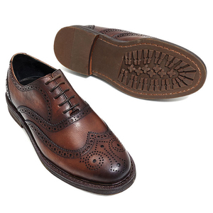 Chaussures Oxford Brogue Élégantes de Haute Qualité pour Hommes – Confortables, en Cuir de Vachette Véritable, Faites à la Main, à Lacets, Durables - Product Image 3
