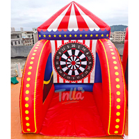 Zone de Jeux Gonflable Populaire 4-en-1 Détachable – Ensemble de Jeux de Carnaval Interactifs Portables pour Location de Fêtes et Événements