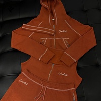 Tenues pour femmes, vêtements de mode, ensembles en tricot gaufré pour femmes, survêtement personnalisé, bandeau pour cheveux, sweat à capuche, débardeur et short