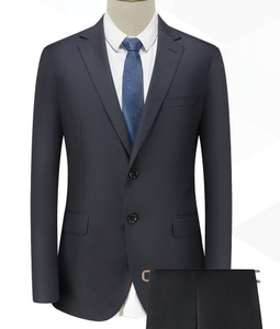 ファンジョンファッション ブラック ネイビーブルー ビジネススーツ ユニセックス フォーマル ホテル受付制服 結婚式 静電気防止 毛玉防止 - Product Image 4