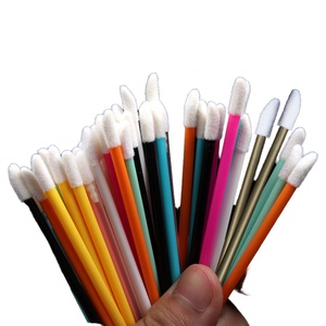 Applicateur de brillant à lèvres jetable, brosse creuse en nylon floqué, applicateur doux pour rouge à lèvres, outil de maquillage, applicateur de brillant à lèvres en vrac - Product Image 6