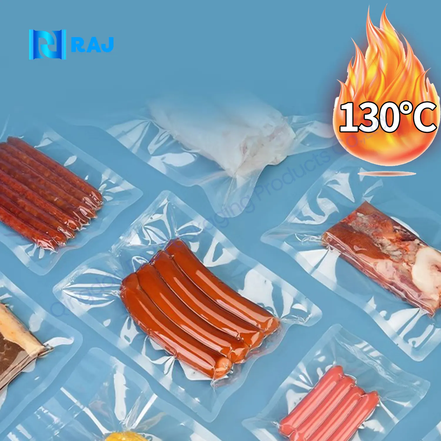 Bán buôn thực phẩm chân không niêm phong túi vặn lại Pouch rõ ràng bao bì nhựa phân hủy sinh học túi chân không