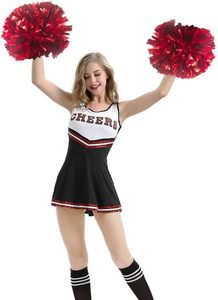 Pompons de pom-pom girl avec poignée de bâton pour esprit d'équipe Sports Dance Cheering Kids Adults - Product Image 3