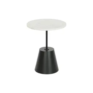 Mesa Auxiliar de Mármol y Metal 40x40x50 cm 9:60 - Product Image 4