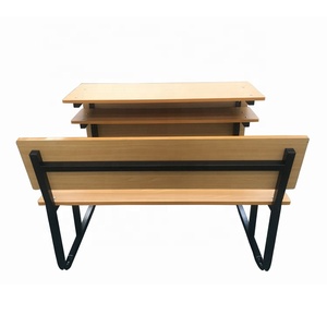 Escritorio de Estudio para Estudiantes de Madera de Alta Calidad con Banco, Mesa Escolar con Juego de Sillas, Juego de Escritorio y Banco para Universidad - Product Image 1