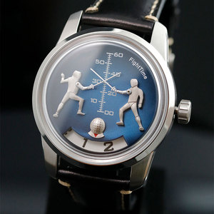 Montre mécanique automatique SW200 à heures sauteuses et minutes rétrogradées, 42 mm, acier 316L, verre saphir, Gear Magus FightTime MS06 pour homme - Product Image 2