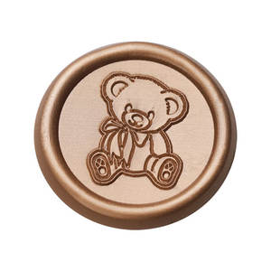 Timbres à cire d'ongle ronds à motif dessin animé pour enveloppes, cadeaux, journalisation et décoration de fêtes - Product Image 5