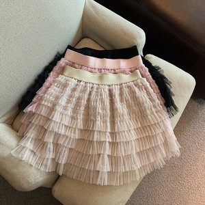 Ecowalson-<span class=keywords><strong>Jupe</strong></span> <span class=keywords><strong>courte</strong></span> <span class=keywords><strong>en</strong></span> <span class=keywords><strong>tulle</strong></span> élastique taille haute pour femme, mode coréenne, streetwear, été - Product Image 2