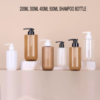 Bouteilles de shampooing en PET directement de l'usine, 150 ml, 200 ml, 300 ml, bouteilles à pompe pour lotion personnalisées, emballage cosmétique OEM ODM