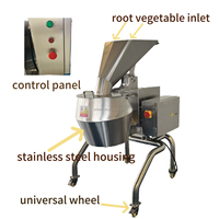 Johtank Commerciële Groente Fruitsnijmachine Elektrische 380V Aanpasbare Aardappelgolfchips Snijden Multifunctioneel Maken