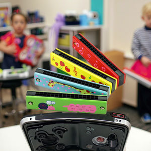 Juego de 12 Harmónicas de Madera de Abedul con Diseño de Dibujos Animados, Instrumentos Musicales Educativos para Niños, Órgano de Boca, <span class=keywords><strong>Piano</strong></span>, Teclado, Guitarra de Juguete - Product Image 5