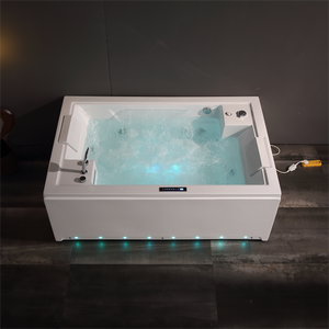 Baignoire et spa à remous en acrylique pour 2 personnes, best-seller, pour couples, intérieur/<span class=keywords><strong>extérieur</strong></span>, autoportante avec panneau de douche hydromassant - Product Image 2