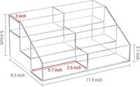 Support d'affichage en acrylique personnalisé, boîte de rangement transparente à plusieurs niveaux pour CD