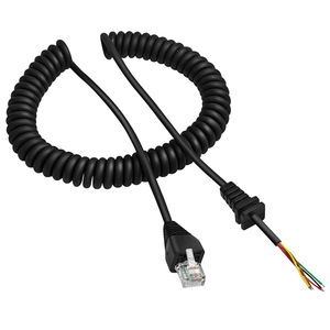 Câble de microphone à main RJ45 à 8 broches pour VX2500 VX2208 VX 210, accessoire audio anti-interférence, conception enroulée - Product Image 1
