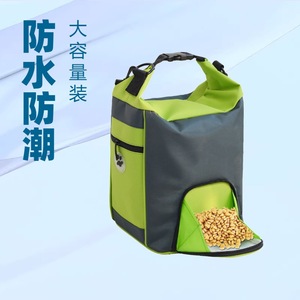 Waterproof <b>Foldable</b> Pet Food Bag 20L Large Capacity Cat Dog Travel <b>Backpack</b> Portable Shoulder Handle Style - Product Image 1