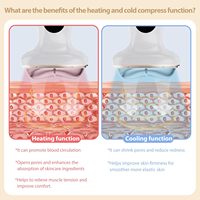 7 en 1 Massage chaud et froid du cou Booster de lueur du visage Dispositif de beauté Outils de soins de la peau du visage Anti-âge Microcurrent Lift Soins du visage