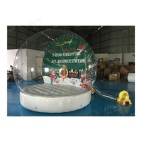 Boule de neige géante de 4m, tente gonflable, boule de neige de noël pour Festival