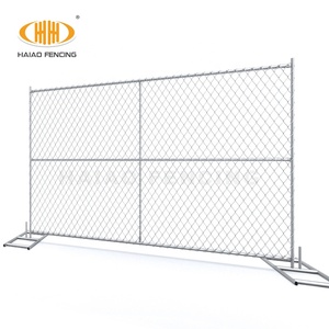 Valla Temporal de Alambre Galvanizado Americano para Construcción, Panel de Malla Metálica para Cercas Temporales de Protección de Límites - Product Image 1