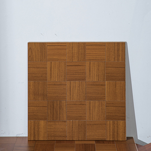 Suelos de Madera para Interiores con Patrón de Tablero de Ajedrez, Parqué Multicapa de Teca Natural con Acabado UV - Product Image 5