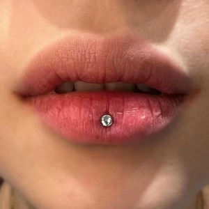 Piercings Lèvre Labret en Titane ASTM F136 G23 à Filetage Interne, Bijoux de Piercing Hélix Tragus à Dos Plat - Product Image 4